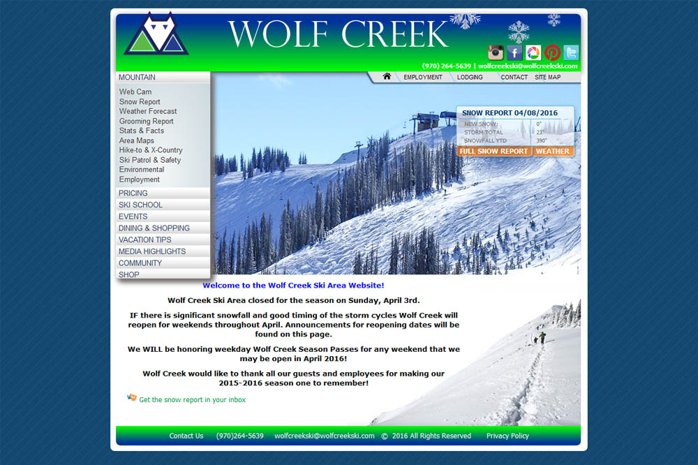 Wolf Creek Ski Resort portfolio image